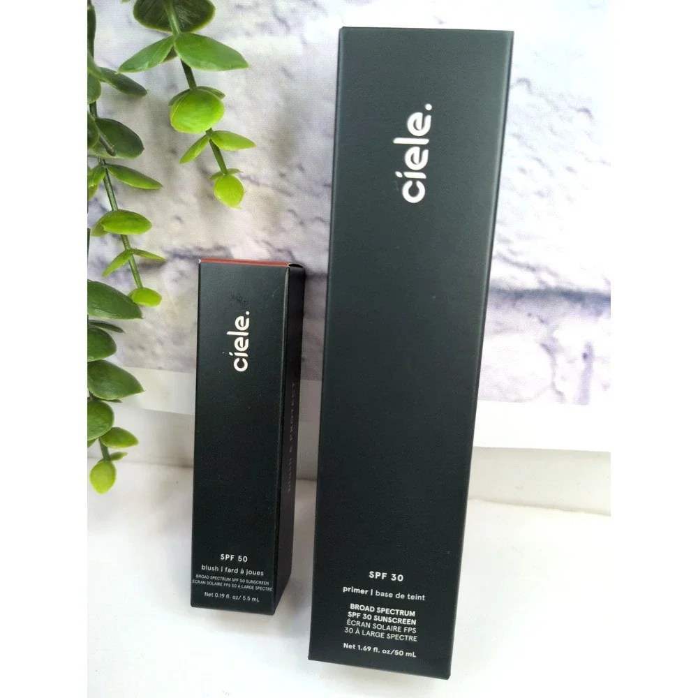 NEW IN BOX LOT 2🥰Ciele Liquid Blush June & Prime Primer Sunscreen SPF Skincare